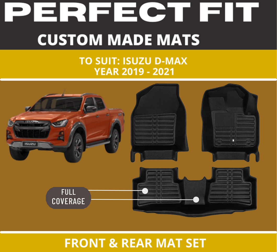 Custom Car Floor Mats for Isuzu D-MAX (2019-2022)