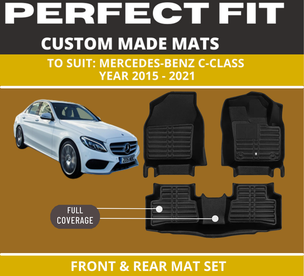 Custom Car Floor Mats for Mercedes-Benz C-Class Sedan