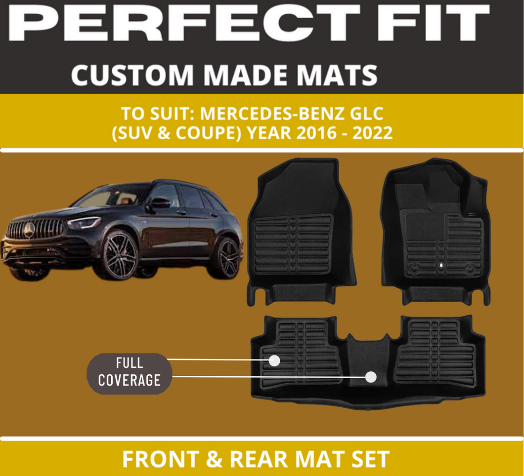 Custom Car Floor Mats for Mercedes-Benz GLC (SUV and Coupe)